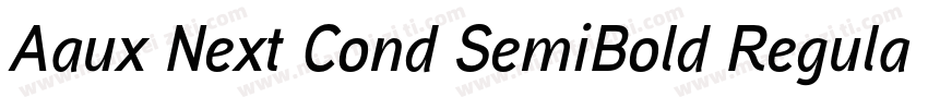 Aaux Next Cond SemiBold Regula字体转换